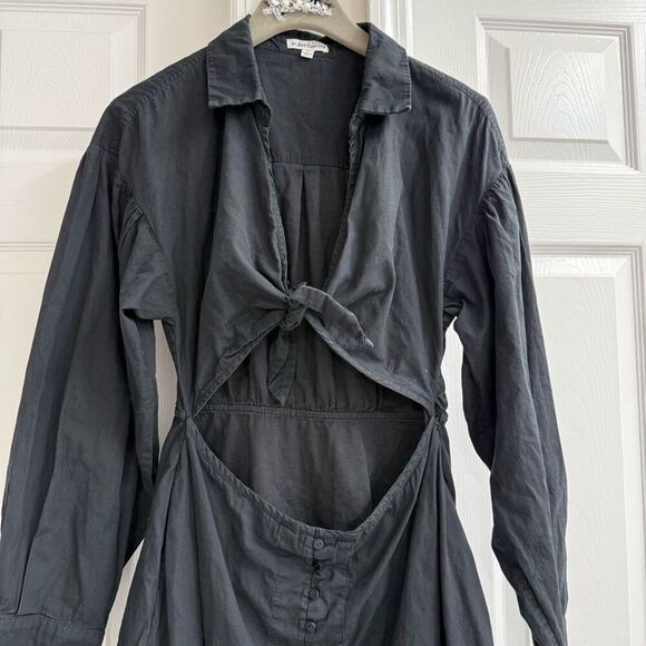 For Love & Lemons Jocelyn Mini Dress Black Cut Out Hourglass Long Sleeve 💛 - Picture 4 of 9